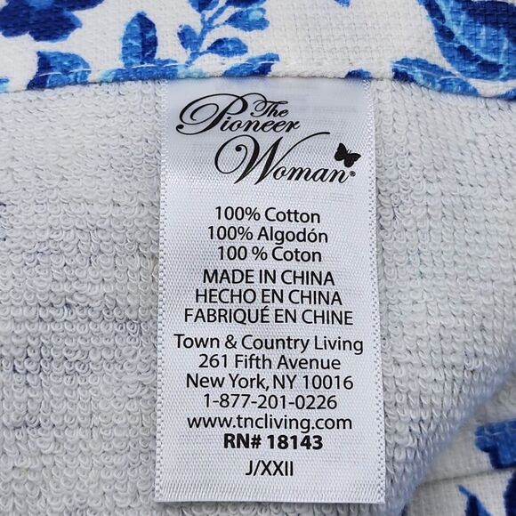 The Pioneer Women Floral Multicolor Cotton Kitchen Towel‎ Set 3pc  20x30in - Picture 9 of 16